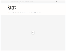 Tablet Screenshot of karatmeter.com